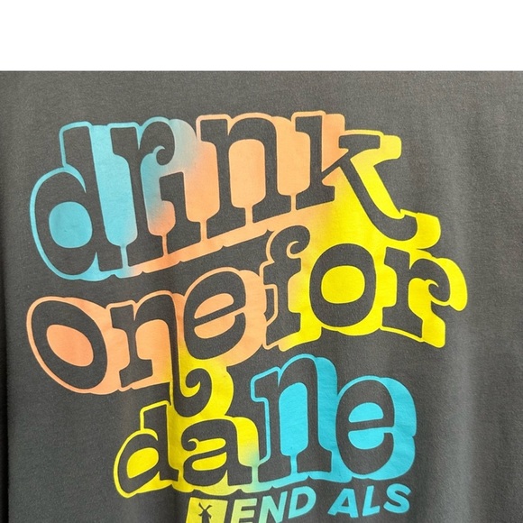 Dutch Bros NWT BRAND NEW IN BAG Gray w/Neon DRINK ONE FOR DANE WOMEN’S MEDIUM DB - Picture 4 of 9